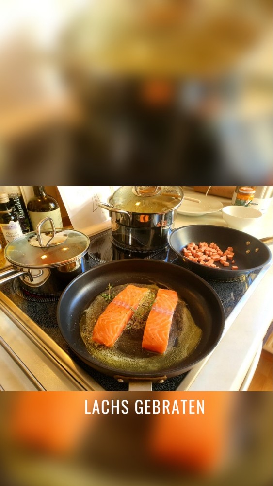 Lachs gebraten